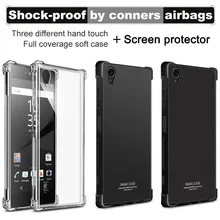 

For Sony Xperia XA1 Plus Case iMAK Airbag Super-slim Soft Phone case for Sony XA1 Plus Bumper case +Soft Screen Protector