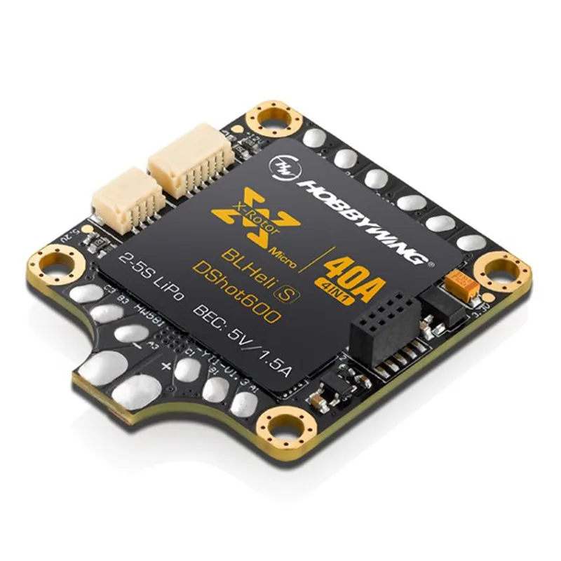 

New XRotor Micro 40A 2-5S 4 in 1 BLHeli_S DShot600 Ready FPV Racing Brushless ESC For DShot 300 600 RC Helicopter Muiticopter