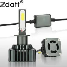 Zdatt 1 Pair Super Bright 100 w 12000Lm H1 Ha Condotto La Lampada Ad Alta Potenza Del Faro 12 v 24 v Alta Fascio luci di Automobili Auto Ha Condotto La Luce