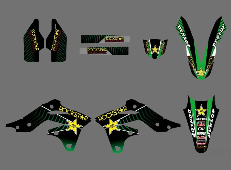 Наборы наклеек для Kawasaki KX250F KXF250 2013 2014 KXF 250 KX 250F F|sticker kit|250 kxkawasaki kx250f sticker kits |