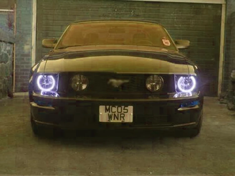 Для ford Mustang 2005 2006 2007 2008 2009 многоцветный светодиодный Ангельские глазки комплект RGB гало кольца фары дневного света
