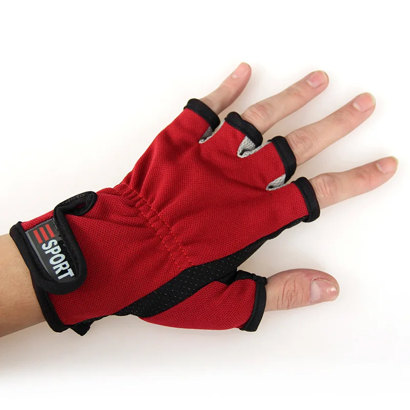 

1 Pair Half Finger Men Waterproof PU Durable Anti-Slip Anti-Cut Outdoor Sport Fishing Gloves 5 fingers Tackle Four Seasons