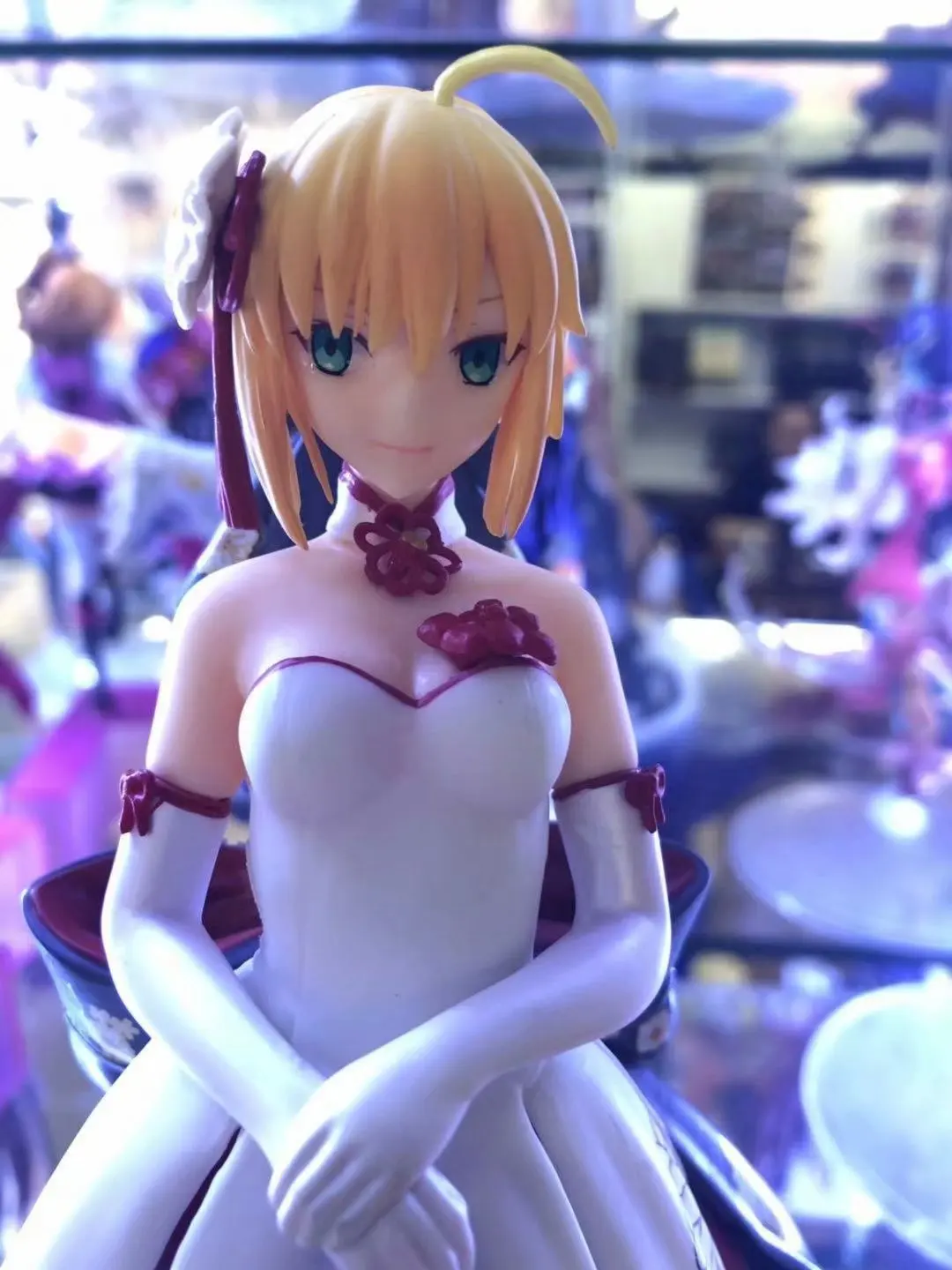 26 см японская фигурка аниме Fate/Grand Order saber красная дубленка ver фигурка Коллекционная модель игрушки для мальчиков