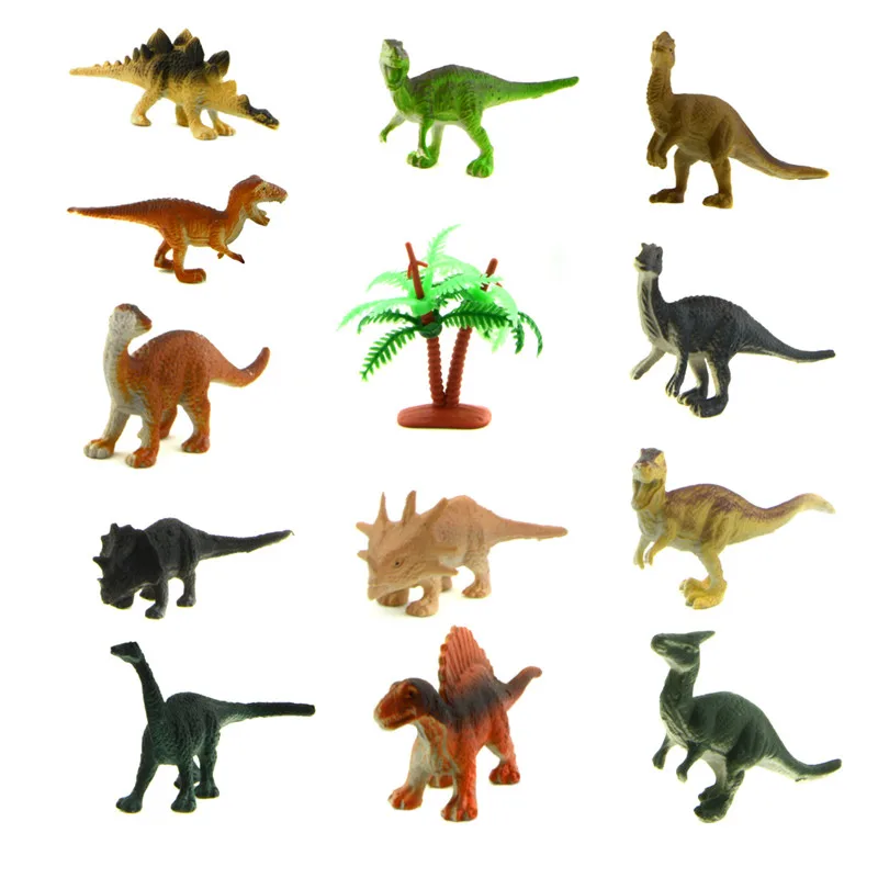 12 stücke Kunststoff Dinosaurier Spielzeug Modell Tiere Figuren Spielzeug 