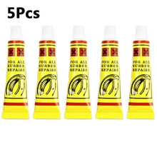 5Pcs Bike Glue Motor Bicycle Bike Tyre Tire Inner Tube Puncture Repair MTB  Cycling Repair Kit Tool Rriding Tire Equipment