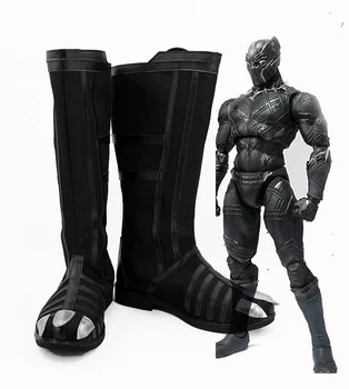 

Captain America Civil War Black Panther Cosplay Boots Shoes Custom Made