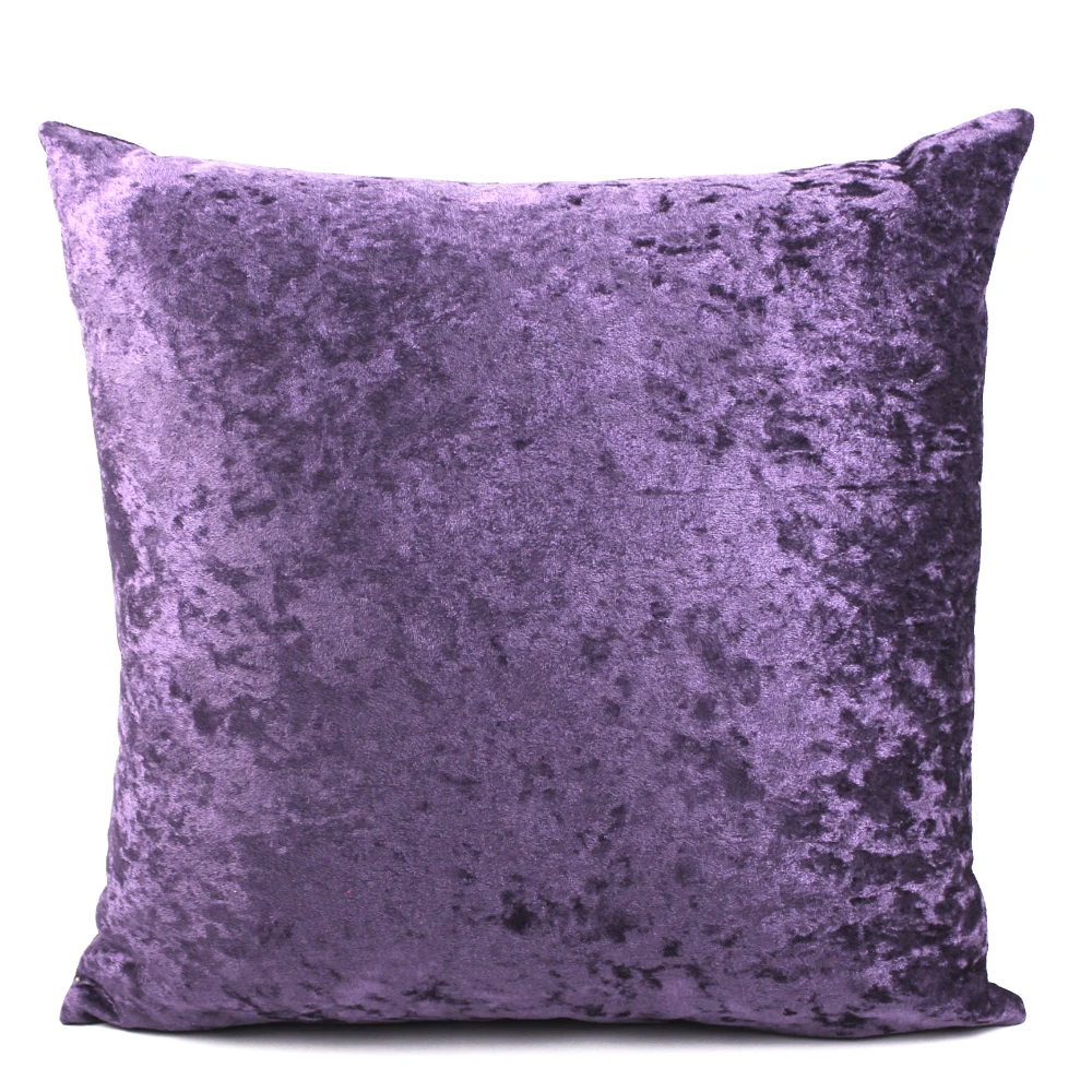 Ice Silver Velvet Pillow Solid Colorr Luxury Pillowcase Cushion Home Decor For Living Room Sofa Custom Throw Pillow 40/45/50/60 2