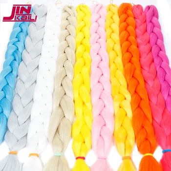 

Synthetic Braiding Hair Heat Resistant 82 inch 165g/pcs Jumbo Braid Bulk African Hair Crochet Hair extensions