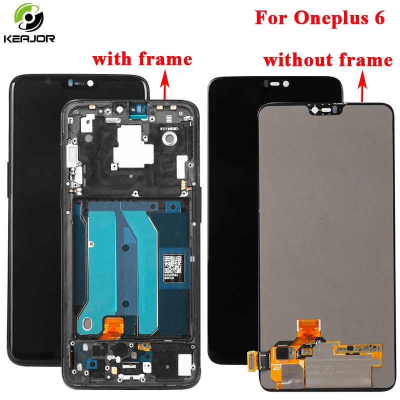 

LCD Display For Oneplus 6 Lcd display+touch screen+frame Panel Digitizer Assembly for One Plus 6 Lcd screen 2280X1080 6.28inch