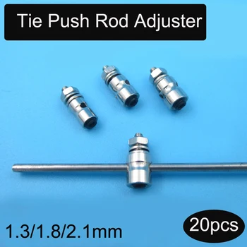 

20pcs Tie Push Rod Adjuster 1.3/1.8/2.1mm Steering Control Servo Linkage Stoppers Connector for RC Aircrafts