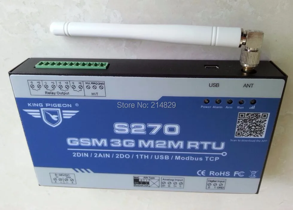gsm sms power monitoring alarm FOR sms room temperature alarm controller data logger S270