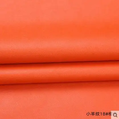 Хорошее качество 69*50 см 1 шт искусственная кожа ткань синтетическая искусственная кожа ткань для шитья материал для Diy одежды - Цвет: orange