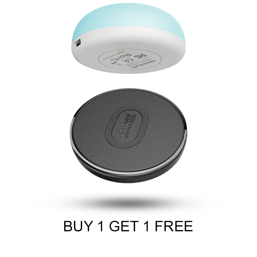 

Nillkin 10W Fast Qi Wireless Charger Charging Pad Gift Mini led lamp Night For iPhone X/XS/XS Max/8 For Samsung Note 8/S9/S8/S7