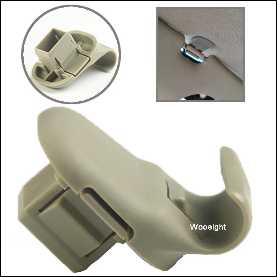 

Wooeight OEM LC6269261B77 Sun Visor Mounting Clip Hook Adapter For Mazda 3 5 6 2006 2007 CX-7 CX-9 RX-8 Mazda MPV