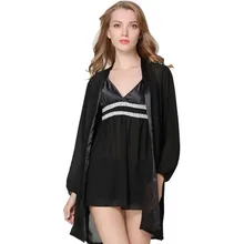 Дизайн Для женщин соблазнительный, атласный, Шелковый пижамный комплект кружева слинг шорты костюм одежды комплект из 3 предметов пижамные комплекты элегантный домашняя пижама