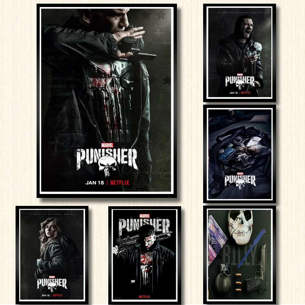 

Poster And Prints Hot The Punisher Season 2 Marvel 2019 TV Series Wall Art Canvas Painting Pictures For Living Room Home Decor