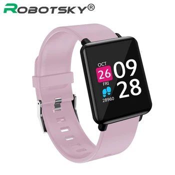 

J10 Smart Bracelet Color Touch Screen Heart Rate Sleep Fitness Tracker Blood Oxygen Pressure IP67 Waterproof Sport Band