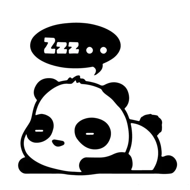 135cm13cm blacksliver cute panda zzz sleeping cartoon vinyl decal car window - Dessin De Panda Mignon 135cm13cm blacksliver cute panda zzz sleeping cartoon vinyl decal car window - Dessin De Panda Mignon