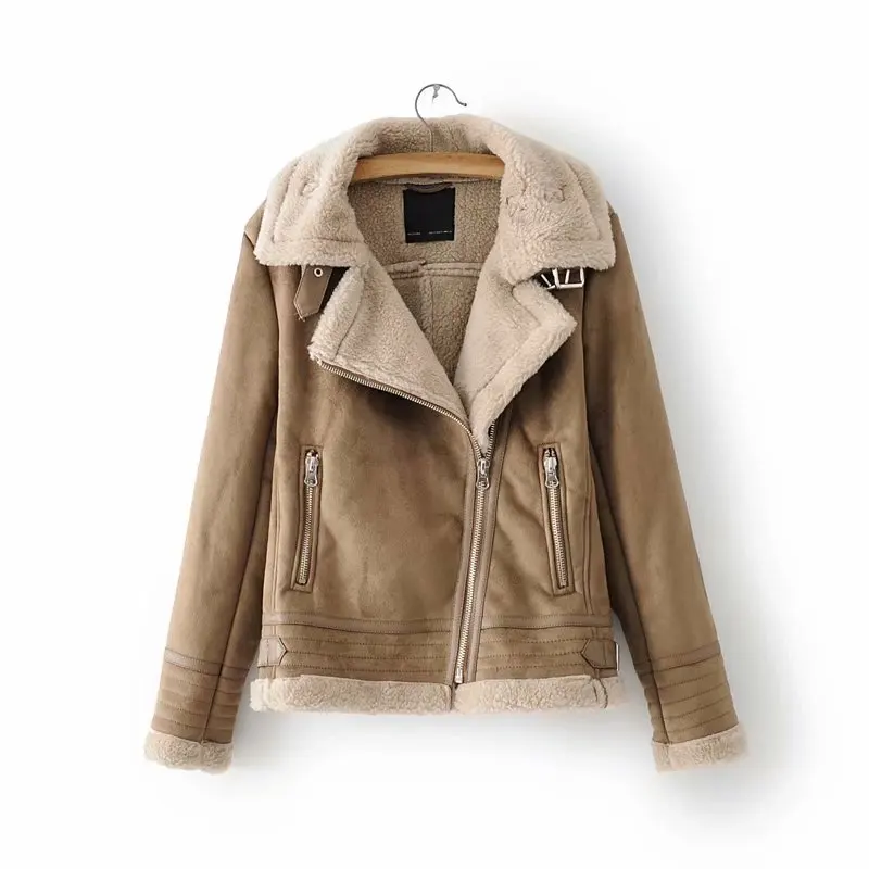 Fourrure Hiver Épaissir Dames Noir À De Wt926 Down Longues Solide Col champagne Manteau Turn Faux Couleur Veste Cuir Vestes En Femmes Manches Chaud Uwnqq6105