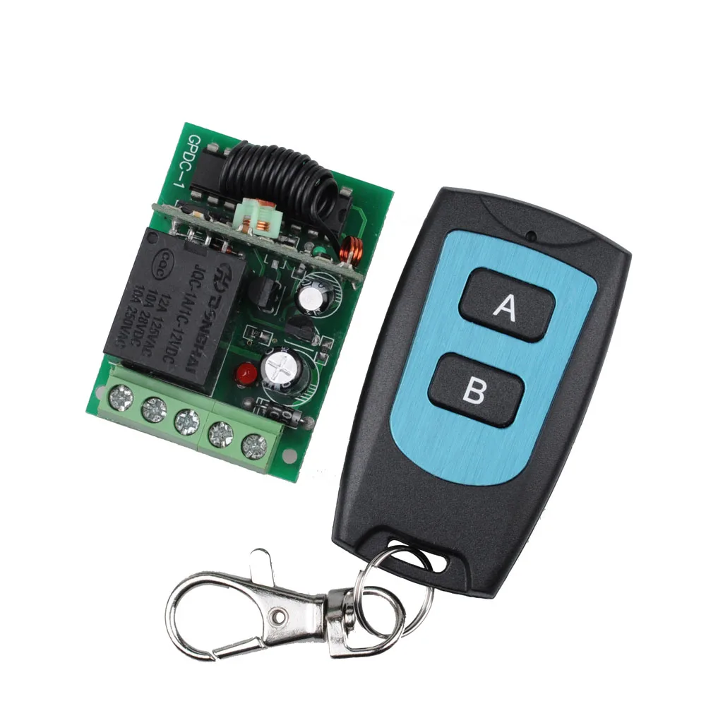

315Mhz Universal Wireless Remote Control Switch DC 12V 1CH relay Receiver Module RF Transmitter 315 Mhz Remote Controls