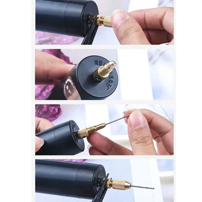 Электрический ручной сверлильный ключ 5 в ручной двигатель отверстие для изготовления смолы ювелирные изделия Мини дрель Usb