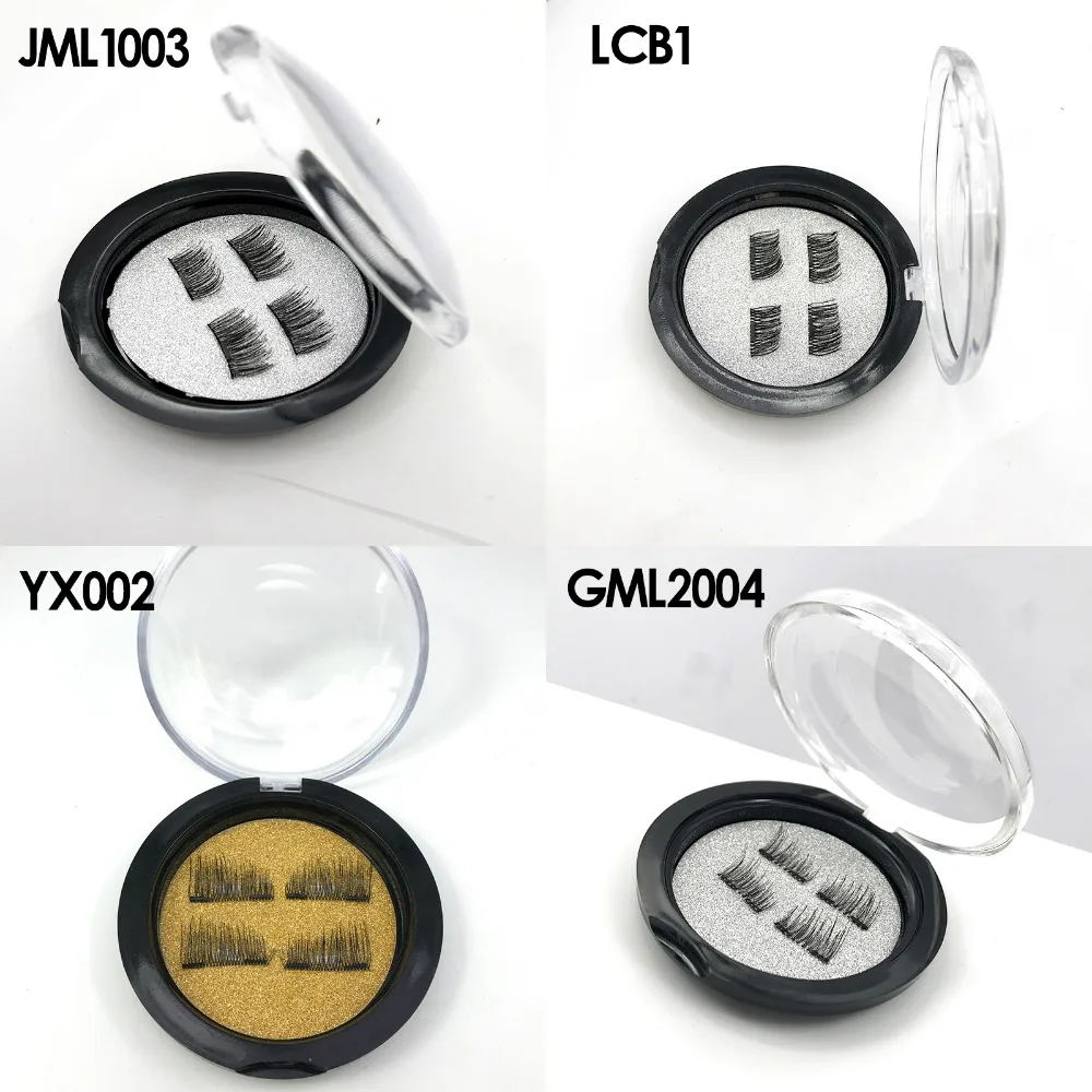 

7 Styles Soft Magnetic Eyelashes Double Magnets Lashes Handmade Fiber 3D Magnetic Lashes Natural False Eyelashes Makeup