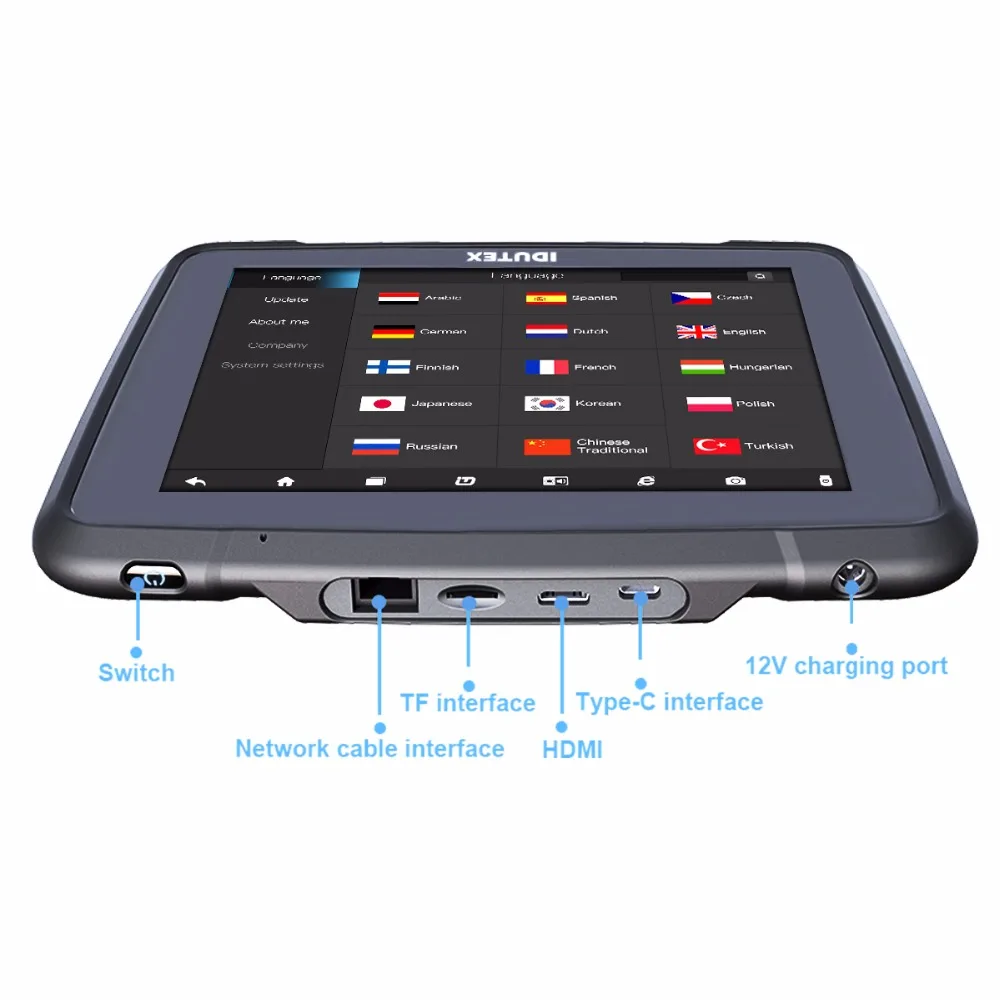 VPECKER E4 Bluetooth OBD 2 автоматический сканер 8 дюймов Windows Vpecker планшет ODB для телефона