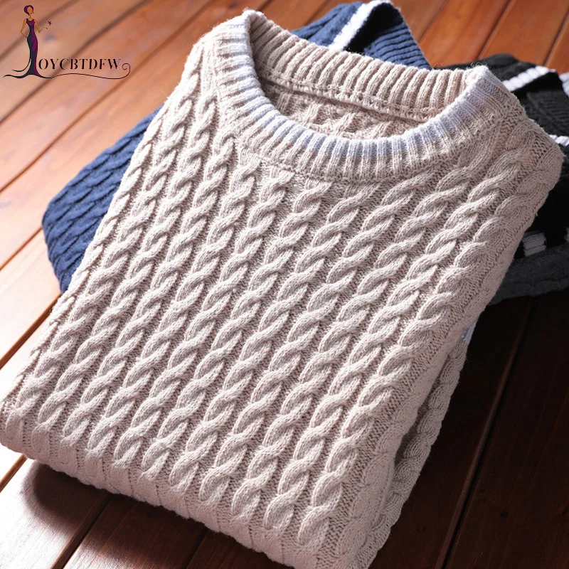 Men Sweater Pullover 2018 Autumn New Round Neck Sweater Korean Casual Loose Sports Pullover Tops Large size Men Warm Sweater 578