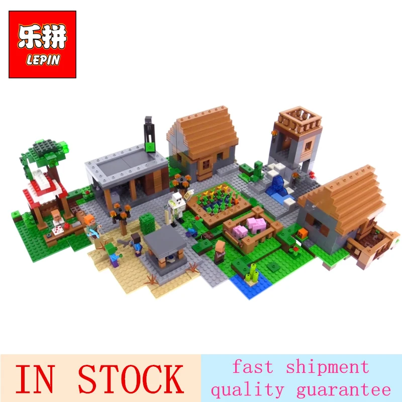 

LEPIN Village Model 18008 Minecrafted My World Series Building Blocks Bricks Compatible With 21128 Toys for Children Gifts