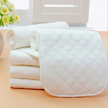 

10Pcs Reusable Washable Inserts Boosters Liners Real Pocket Cloth Nappy Diaper Cover Wrap microfibre bamboo charcoal insert #20