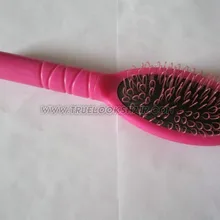 1 шт. розовый цвет Горячие человеческие Химическое наращивание волос Инструменты петли Расчёски для волос гребень для укладки волос Кисточки