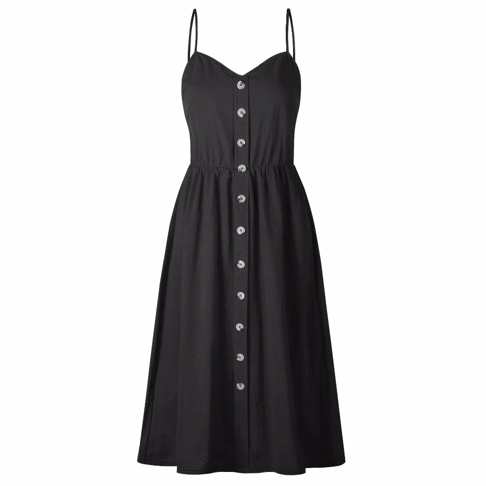 Summer Dress Women Off Shoulder Strap Bohemian Sundress Female Sleeveless Pocket Red White Vintage Sexy Beach Dress Vestido 2020