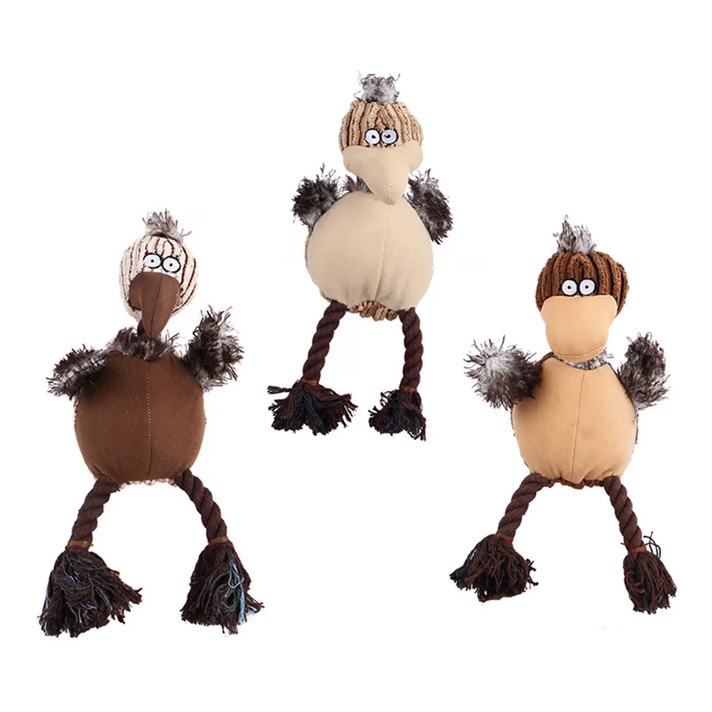 

game for dogs Pet Cat Dog Squeaky Toy Squeaker Sound Chew Fetch Interactive Plush Toy dog rope toy food puzzle