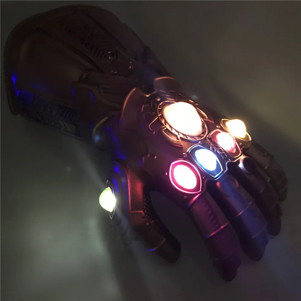 Guanti Infinity War Infinity Gauntlet LED Light Thanos Guanti Puntelli Cosplay