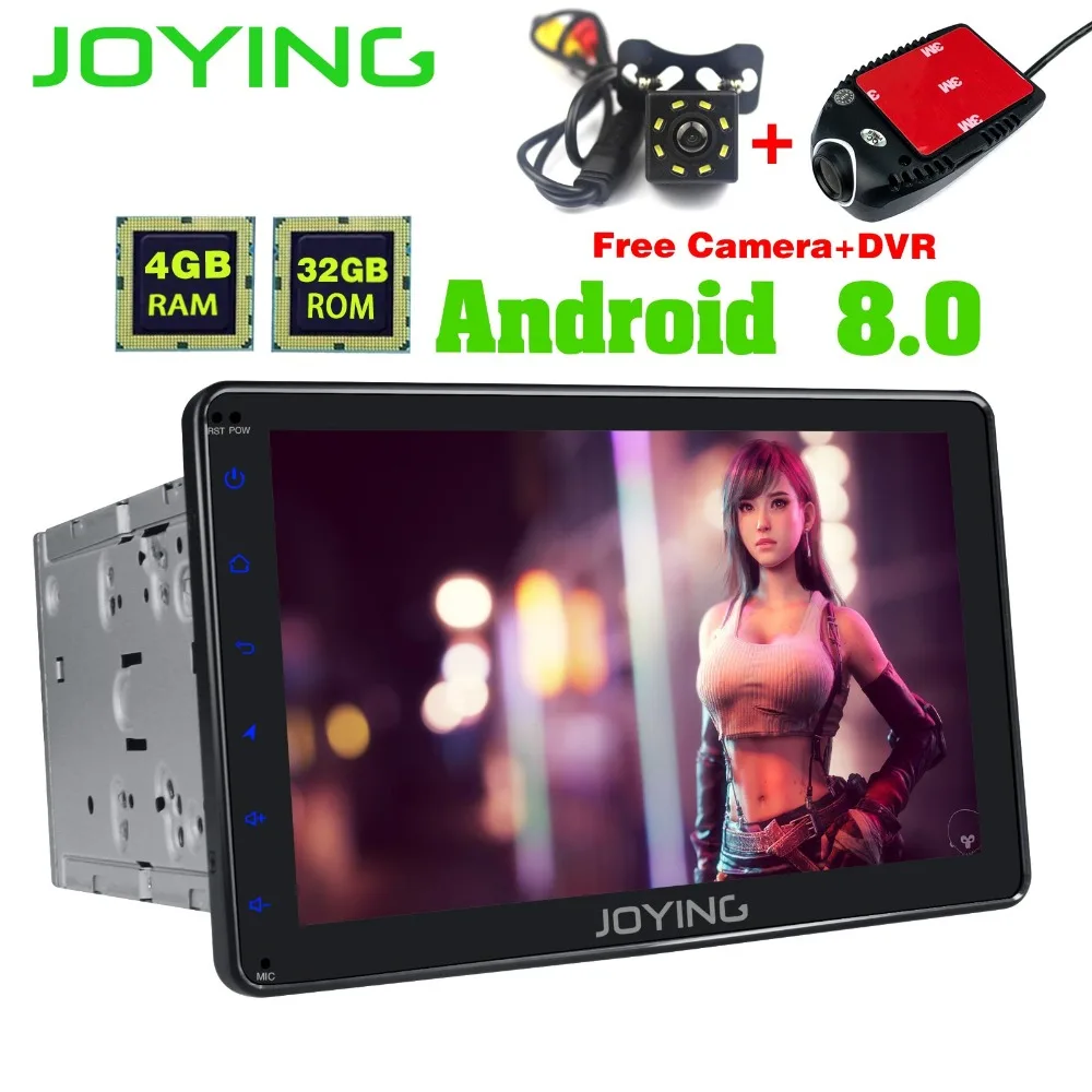 

JOYING 8" Double 2Din 1024*600 Head Unit Universal Android Car Radio Stereo GPS Navigation Music DVD Player Support Rear Camera