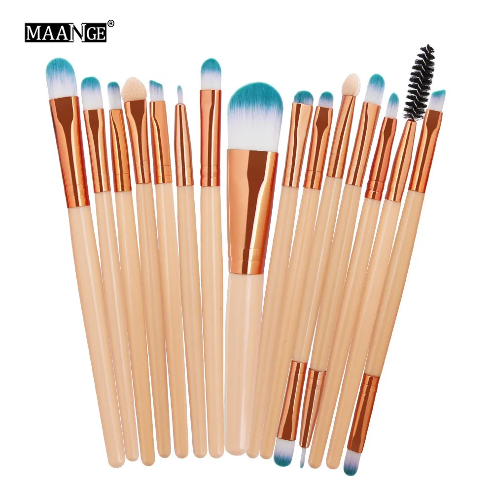 

15pcs/set professional Makeup Brushes Set tools Make-up Toiletry Wool Foundation Eyebrow Eyeshadow Cosmetic Brush dropshipping
