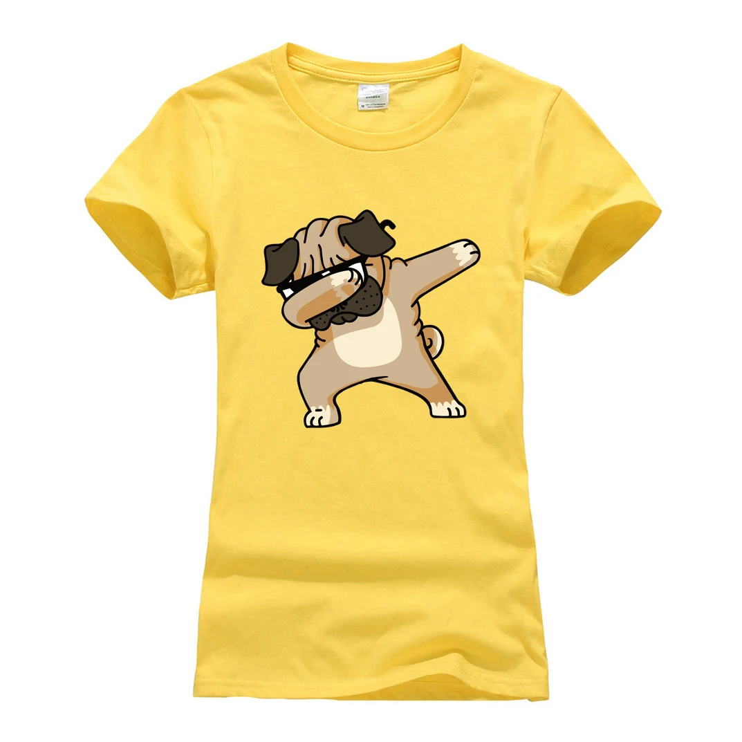 Algodón camisetas harajuku Tops mujer linda Dabbing Pug camiseta mujeres Camiseta de manga corta o-cuello 2018 verano Hip Hop camisetas Algodón camisetas harajuku Tops mujer linda Dabbing Pug camiseta mujeres Camiseta de manga corta o-cuello 2018 verano Hip Hop camisetas