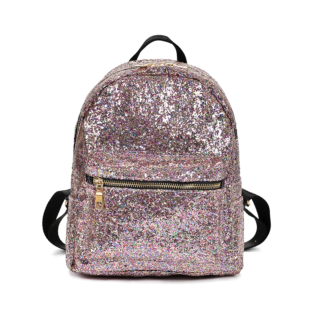 

2018 New Fashion Women Backpack with Sequins New Creative Personality Lady Shoulder Bags School Bags for Girls