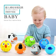 Baby Rattles Shaker Moving Tumbler Dogs Penguins Elephants Baby Mobile Musical Educational Toys for Babies Toddler Kids Toys