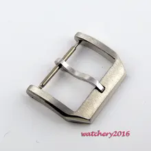 18 мм 316L Нержавеющая сталь Матовый Серебряный Пряжка fit parnis мужские часы