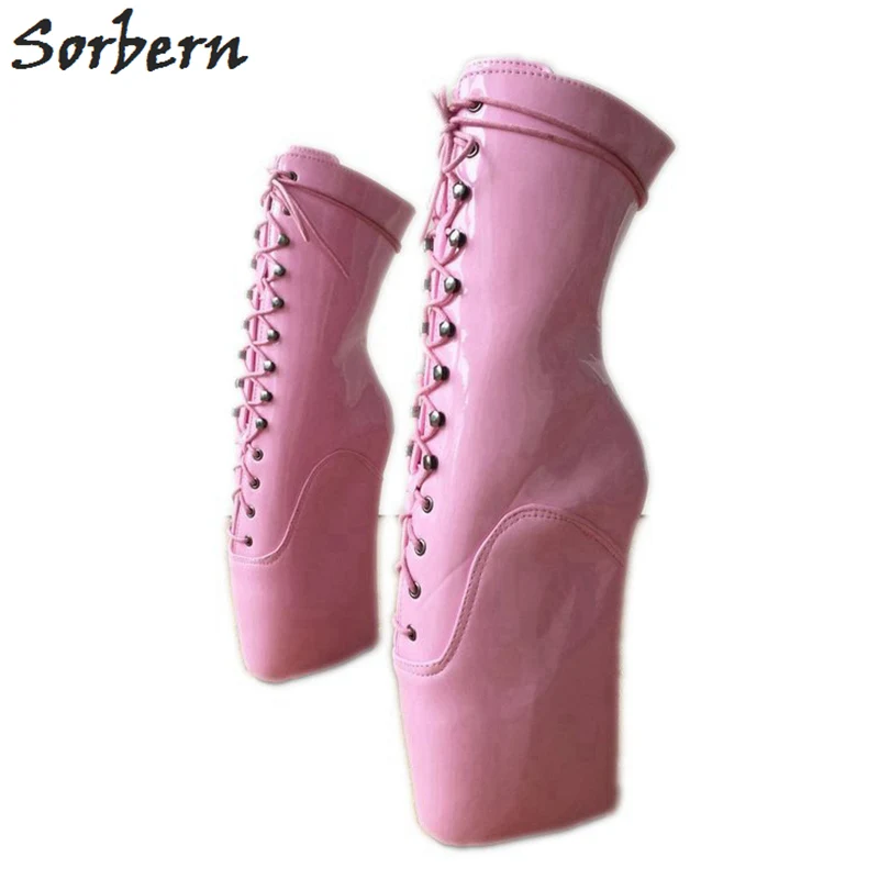 wedge heel lace up bootie