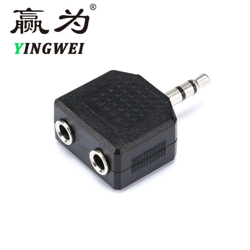 

2 Way 3.5mm Stereo Audio Headphone Jack Female Splitter Adapter Earbud Headset Hub for Speaker Amplifier/ Buy 2pcs get 3pcs