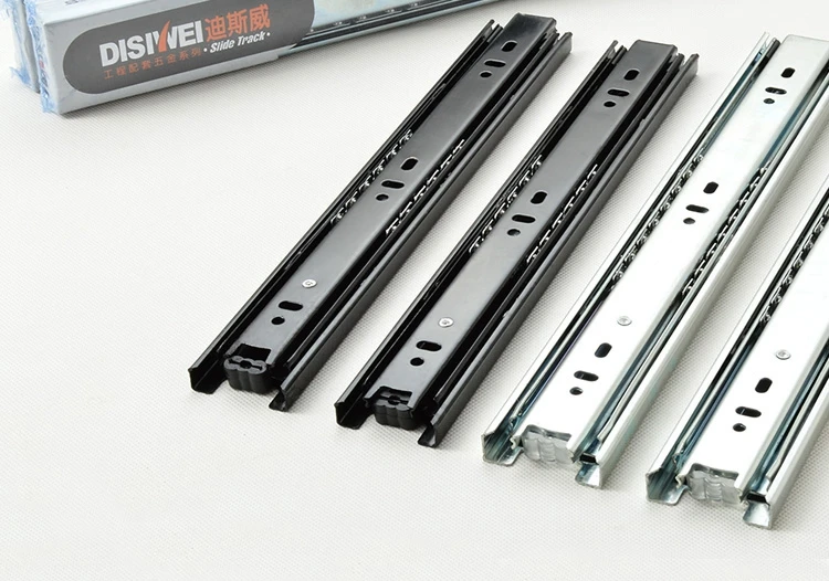 Section 45 three ball slide rail drawer slide track mute keyboard rail