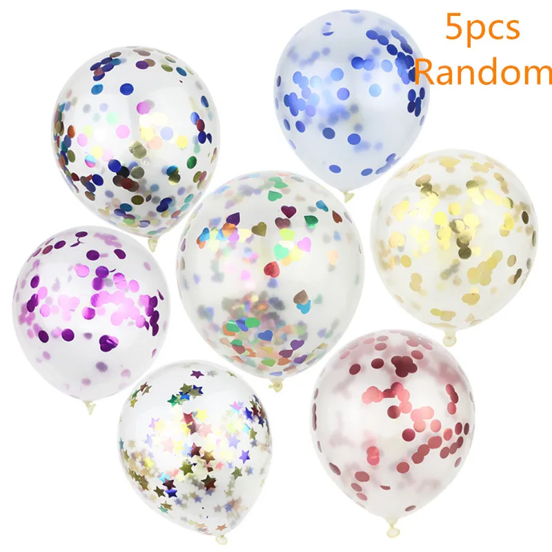 5pcs 12Confetti Balloon Bouquet for Baby Shower Birthday Wedding Party Decoration Supplies Birthday Party Decor for kids PAT66 (11)