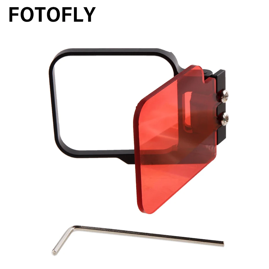 FOTOFLY Hero7 фильтр для экшн-камеры красные фильтры на водонепроницаемый чехол для GoPro Hero 5 6 7 черный Дайвинг оригинальные аксессуары для корпуса