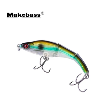 

Makebass 3.74in/0.41oz Water Minnow Fishing Lures Sinking Lure Pesca carnada Multi Jointed Swimbait Hard Bait FishingTackle