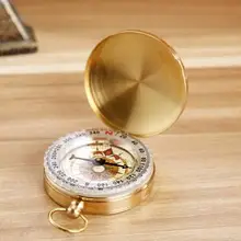 Портативный походный медный компас многофункциональный водонепроницаемый металлический Компас Открытый разведочный Карманный компас