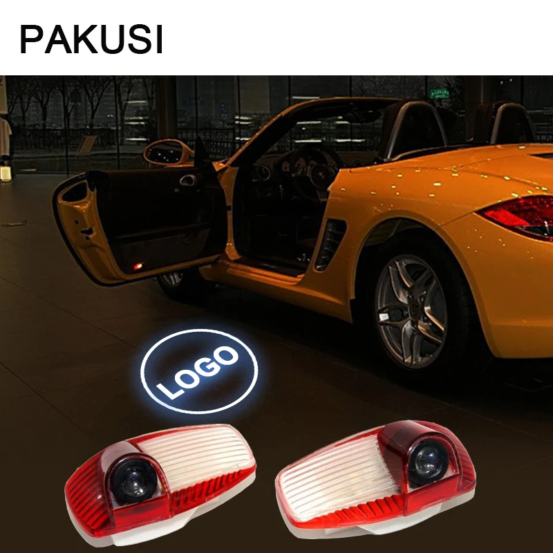 PAKUSI 1Pair Car Door Lights For Porsche 997 Panamera 997
