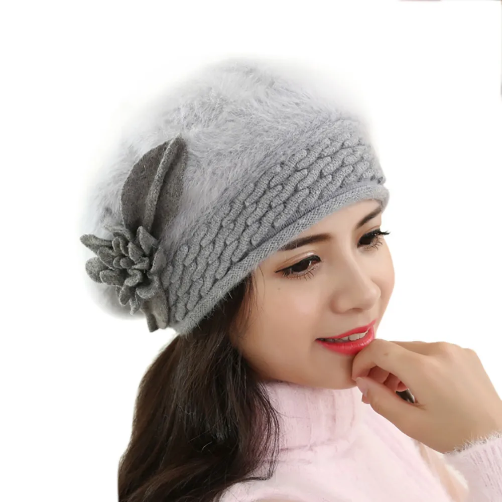 ladies knitted beanie hats