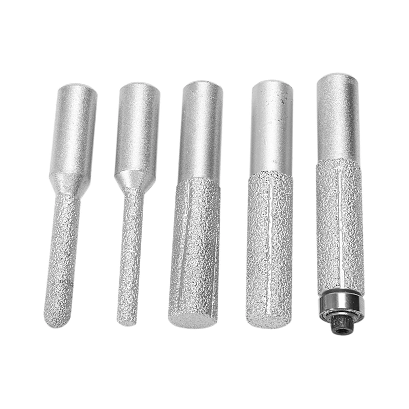 

1/2 Inch Diamond Emery Straight Bit Vacuum Brazed Profile Router Bit Flush Trim Bit Cnc Milling Cutter For Stone Engraving Mac